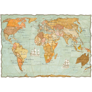 Декупажная карта «Кругосветное путешествие»